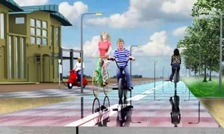 Солнечные велосипедные дорожки